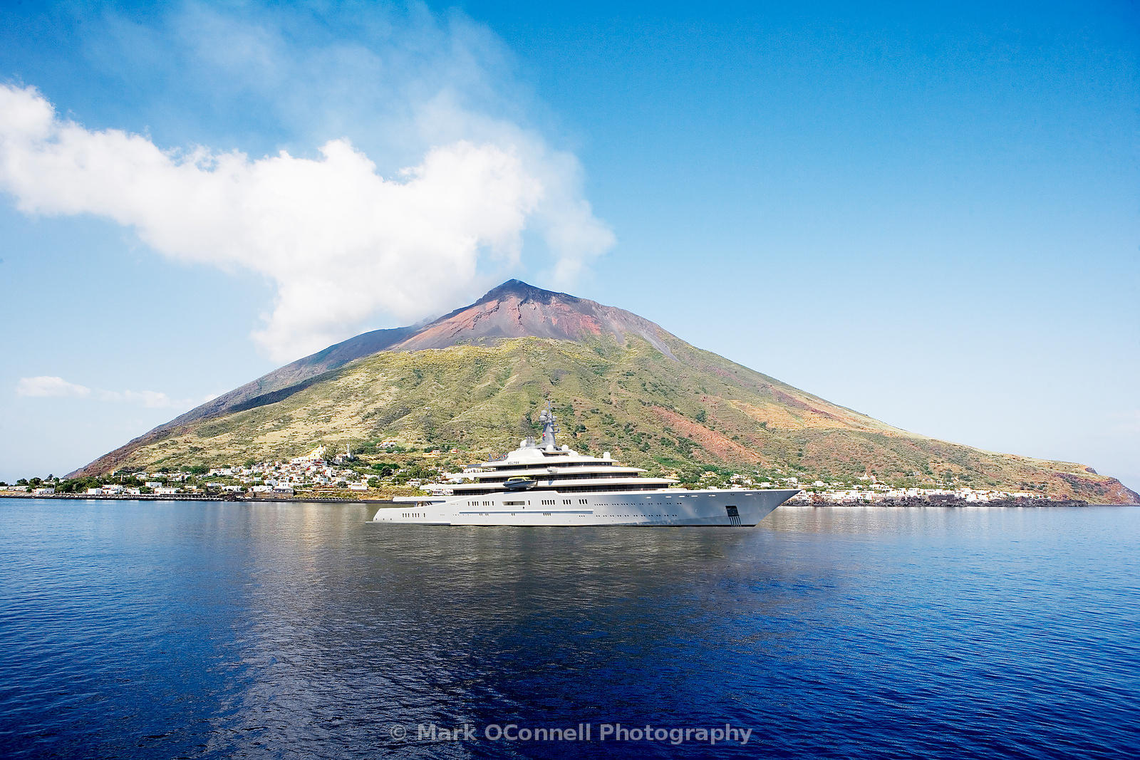 Eclipse near Stromboli Volcano, Sicily - Mark OConnell